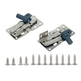 EUHMUOD LD-0220-50SC Soft Close Pivot Hinges Self Closing Cabinet Hinge for Smooth Silent Cabinet Door Closing with Mounting Screws Kit