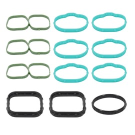 Intake Manifold Gasket Set MS97118 Fit for 2007-2012 3.5L Edge Flex Fusion Taurus; 2007-2015 3.7L Mazda 6 CX-9; 2007-2012 3.5L Lincoln MKS MKT MKX MKZ