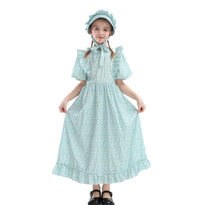Nuoqi Prairie Dress - Disfraz colonial para niñas, disfraz de