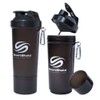 SmartShake Slim Black 16.9 fl oz (500 ml) Multi-Functional Protein