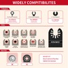 AMZWEI 30 Pcs Bi-Metal Oscillating Saw Blades, Professional Curved Edge