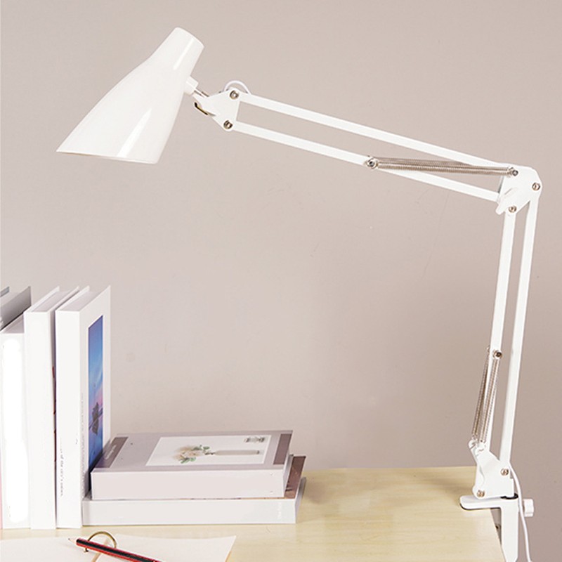 Swing Arm Desk Light with Clamp USB 3 Lighting 10