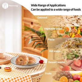 Yeacccng Pasta Bowls Set of 6, 24oz Ceramic Pasta Plates, Scratch-Resistant, Lead-Free, 8 inch Ceramic Plates for Pasta, Salad, Oatmeal, Fruit, Chicken, Dishwasher & Microwave Safe, White