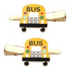 Teacher Hair Clips Funny School Bus Apple Book Blackboard Math