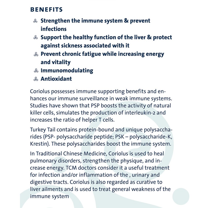 PURICA - Turkey Tail - Coriolus - 360 Count (Pack