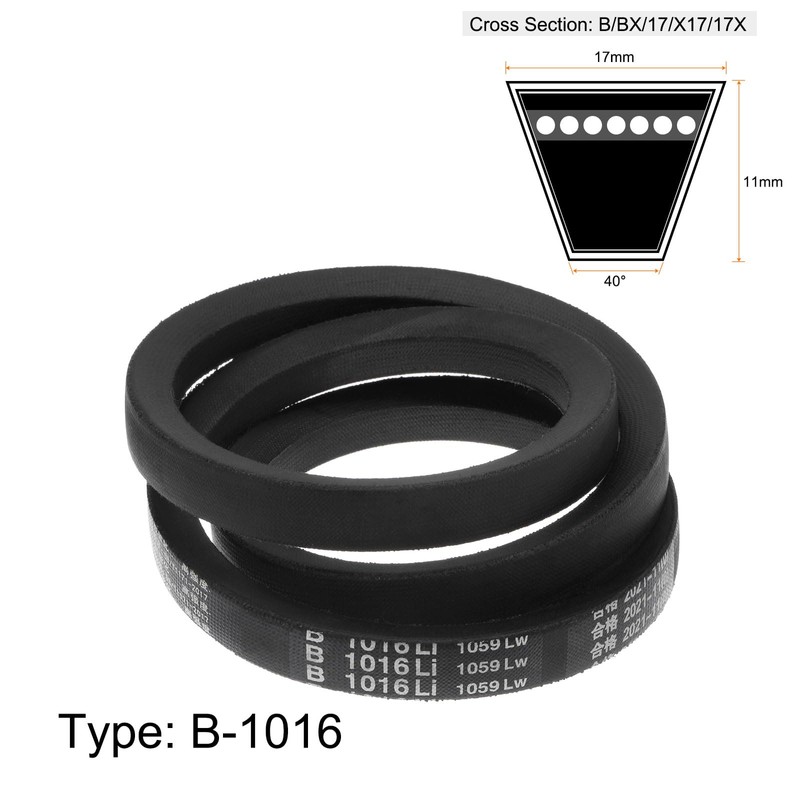 sourcing map B-1016 V-Belts Drive Belt 1016mm(40") Inner Girth 17mm