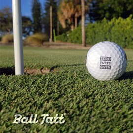Ball Tatt - Zero Putts Given Golf Ball Stamp, Golf Ball Stamper, Self-Inking Golf Ball Stamp Markers, Reusable Golf Ball Marking Tool to Identify Golf Balls, Golfer Gift Golfing Accessories