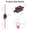 10AWG DC 12V Inline Switch, daitoku DC 5-24V DPST Dual