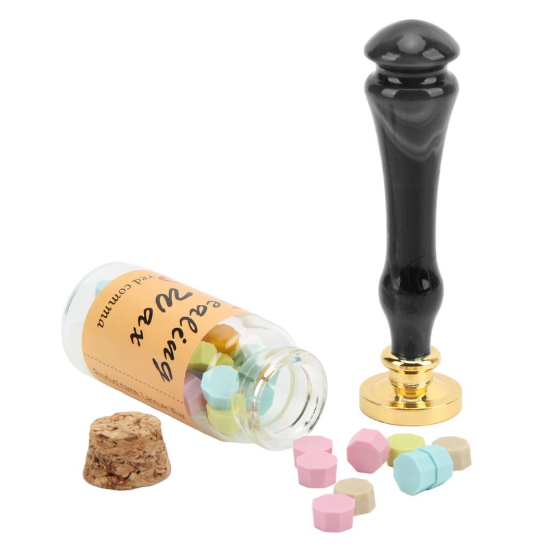 Wax Sealing Stamp Set Clear Pattern Anti Rust Exquisite Packaging
