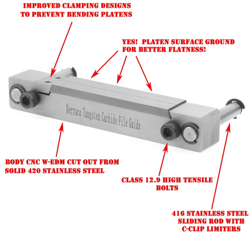 Tungsten Carbide File Guide for knife maker GEN 2 by