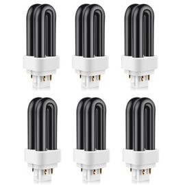 PACETAP 6 Pack 41050 7W Replacement Bulbs Compatible with Dynatrap DT1050 DT1100 DT1250, 1/2 Acre U Shape Replacement Bulb Light