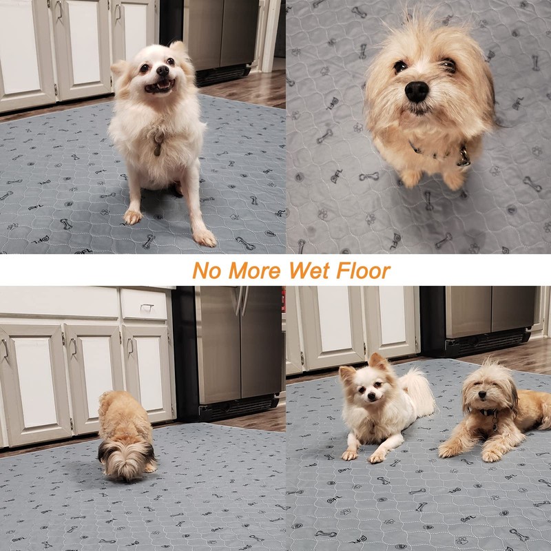 Washable Pee Pads for Dogs, 4Pack Reusable Puppy Training Pads