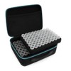 Seed Storage Organizer Box with 120 Slots and Plastic Bottles,