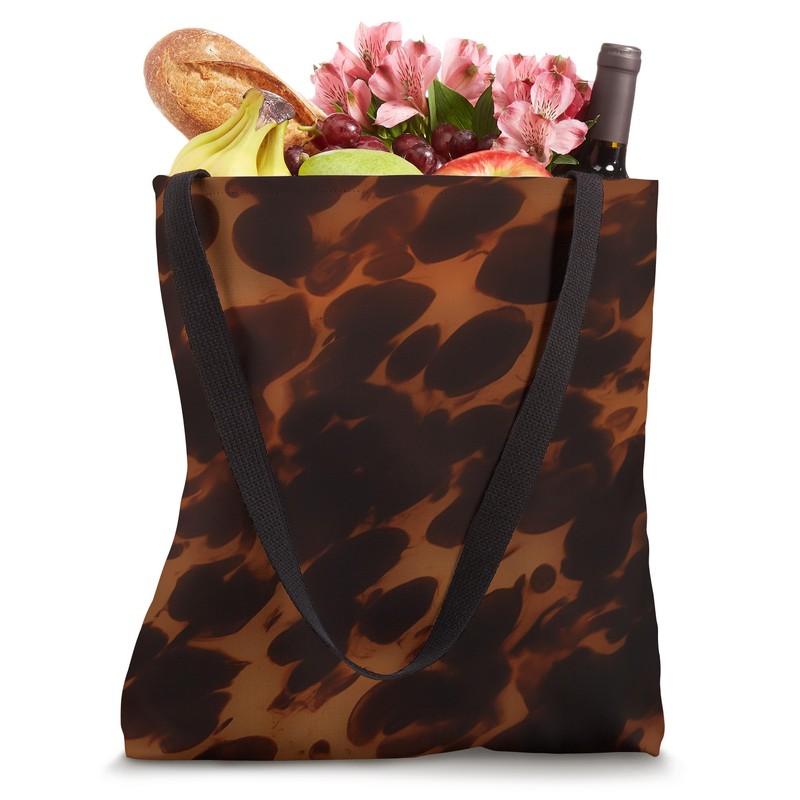 Tortoise shell Dark Tortoiseshell Boho animal print Tote Bag