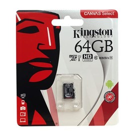Original Kingston Technology 16GB/32GB/64GB/128GB Mini Genuine Micro SD Memory Card for Tablet, Mobile, Black (64GB)