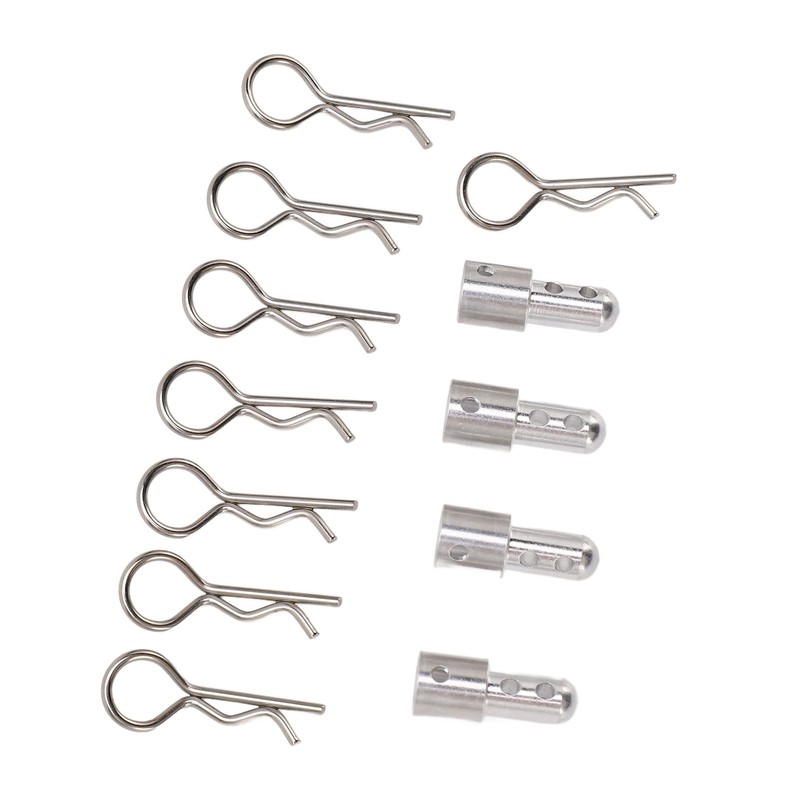 4Pcs RC Body Post Mount Stable High Strength Silver Rugged