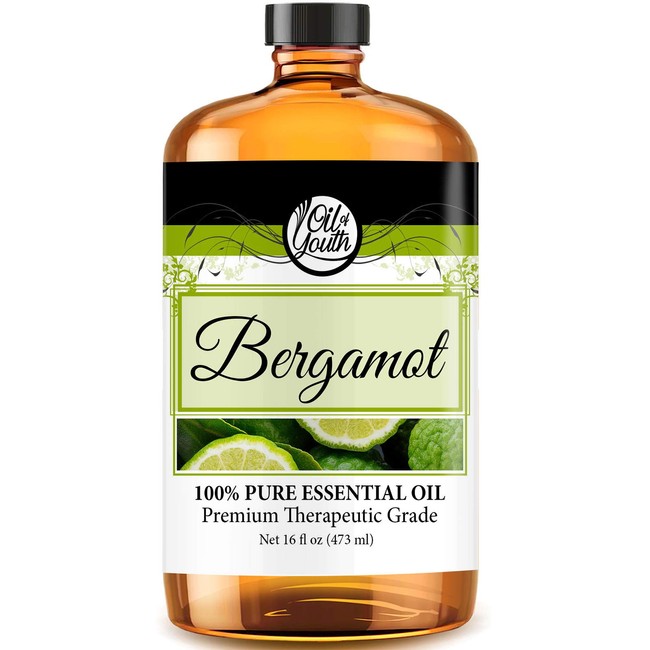 16oz Bulk Bergamot Essential Oil – Therapeutic Grade – Pure & Natural Bergamot Oil