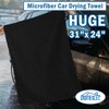 HOMEXCEL Professional Large Microfiber Car Drying Towels 2 Pack, Lint
