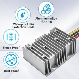 DC/DC Converter 12V Step Up to 24V, Boost Converter 20A 480W Voltage Regulator, 24Volt Transformer, Power Supply Module Boost Transformer for Car Truck Vehicle Boat