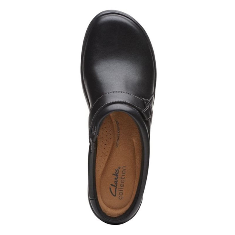 Clarks Women's Angie Mist Mule, Black, 9