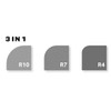 Rayher Corner Punch, 3-in-1, Corner Rounder, Corner Radii 4/7/10 mm,