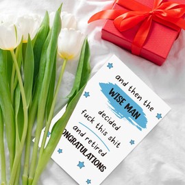 Ithmahco Funny Retirement Card for Men/Women, Farewell Gifts for Coworkers, Coworker Leaving Card, Happy Retirement Gifts for Retired Friends Boss Teacher Nurse Dad Mom