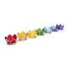 Find Something Different Etwas Finden, verschiedenen Lotus Teelichthalter, Glas, Silber,