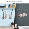 FuninCrea Kitchen Hook Rail, 30 cm Aluminium Kitchen Rail with