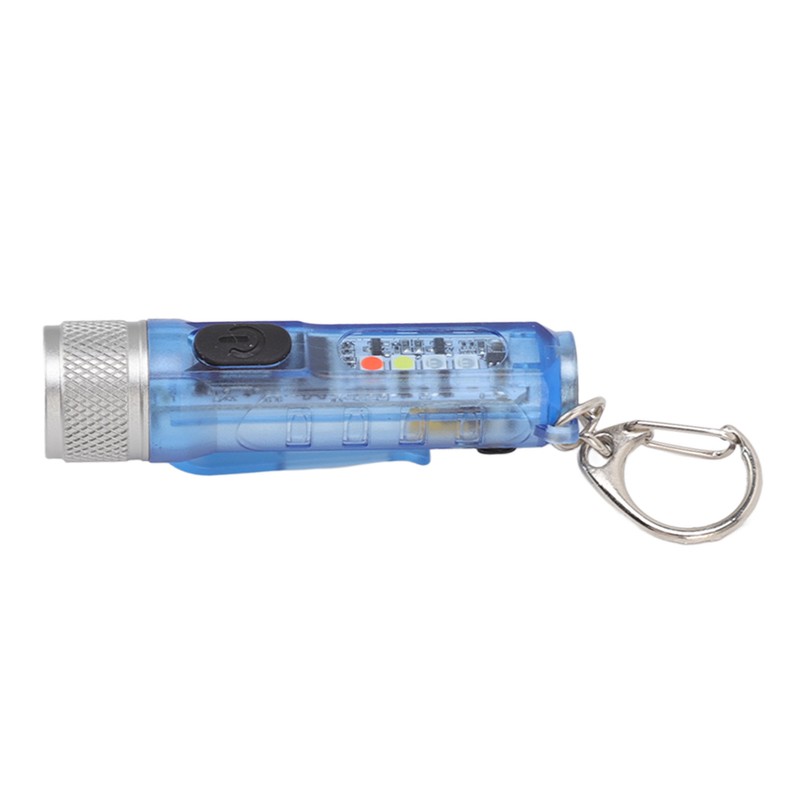 Keychain Flashlight Long Range Super Bright LED Flashlight USB Rechargeable