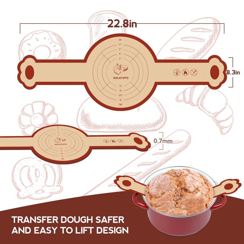 Silicone Bread Sling, 2 Pack Non-Stick & Easy to Clean