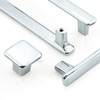 HESTIA HARDWARE 10 Pack Chrome Square Kitchen Cabinet Knob |