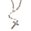 Mondo Cattolico Rosary Beads, Our Father Pearl Beads Round Enameled