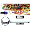 Rubber Bands, 600 Pieces, Rubber Rings, Colour 38 x 1.4