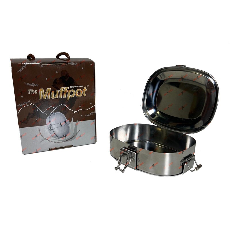 Muffpot Muff Pot Food Warmer Snowmobile Exhaust Cooker Stainless Muffpot