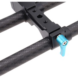 Hersmay 2PCS 15mm Carbon Fiber Rods 30cm/12inch Length for 15mm Rod Rail Support System DSLR Camera Rig