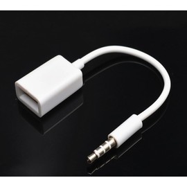 BUBUCAM 15cm 3.5mm 2.0 Cord Line Audio AUX Jack Male to USB Auto Car Accessories Type A Female OTG Converter Adapter Cable Wire