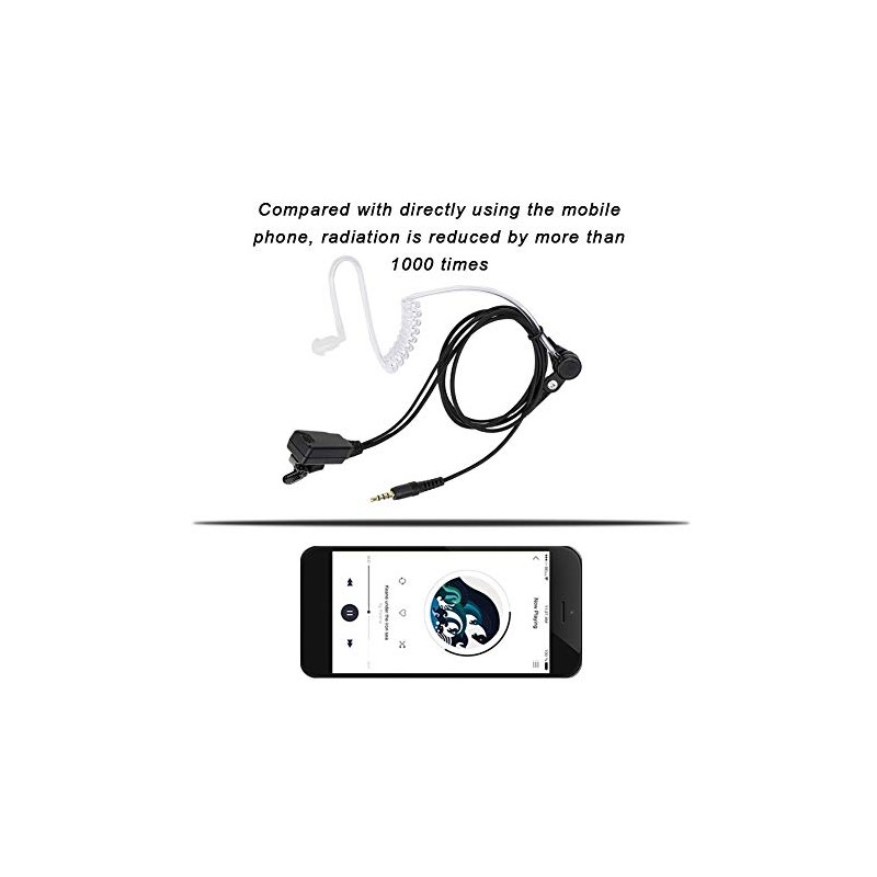 Hilitand Auriculares Con Cable PTT, Portátiles Con Micrófono y Enchufe