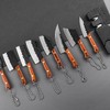 Ruksifg Mini Kitchen Knife Set Tiny EDC Knife for Package