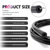 6PCS 5Ft Vacuum Lines Automotive with 64PCS Connectors,Multi-Size Silicone Vacuum