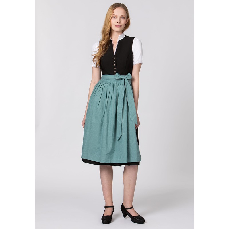 Stockerpoint Women's Molina Midi Dirndl Apron, Petrol, 40-44