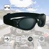Bikershades Motorcycle Day Riding Safety Goggles Foam Padded Smoke Lens
