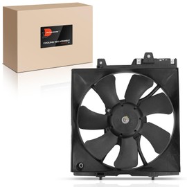 A-Premium A/C Condenser Fan Assembly Compatible with Select Subaru Models - Forester 1999-2002 2.5L, Impreza 1999-2001 - Replace# 73310FA050, 73313FC050