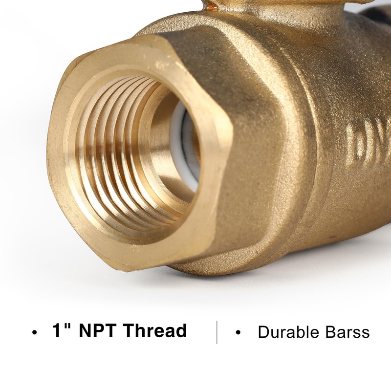 1" Motorized Ball Valve, Brass Ball Valve, Standard Port, 9-24V