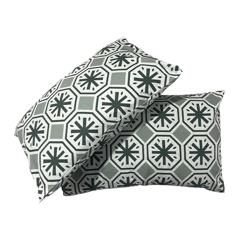 NIYS Luxury Bedding Percale/Poly Cotton Printed pillow cases 2 Pack