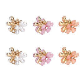 HURRISE 18pcs Mini Flower Hair Claw Clips,Small Hair Clips Mini Hair Claw Clips,Small Flower Hair Clamps All Matching Sweet Hair Clips for Girls Women