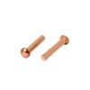 Sourcingmap Copper Solid Rivet 9mm Length 2Mm x 8Mm Round