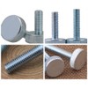 CONPHERON Galvanised Carbon Steel Thumb Screws Flat Knurled Head Screws