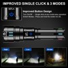 Gosdas Rechargeable Flashlights High Lumens 2000 Long Distance, Single Click