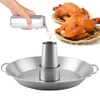 Tellshun Beer Can Chicken Holder, 12 Inch Stainless Steel Grill,