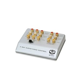 B-Tech BT25 3-Way Audio Video Control (RCA) in Silver